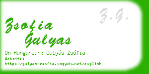 zsofia gulyas business card