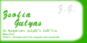 zsofia gulyas business card